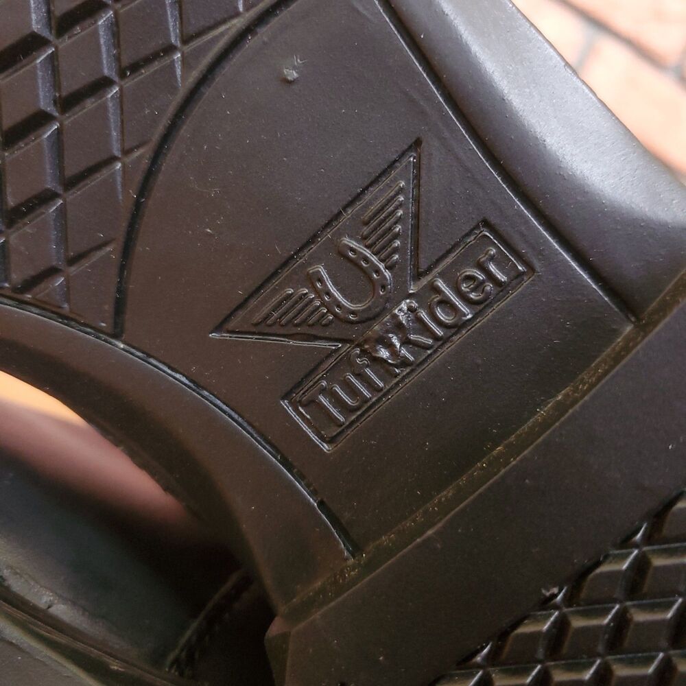 TuffRider Tall Riding Boots Womens 8 Ladies Starter Back Zip Field Black 3052-R - Picture 7 of 16